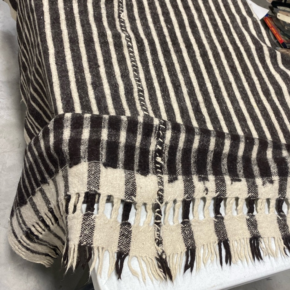 Antique Wool Blanket STORED MOTHBALLS
